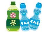 Cartoon Ramune Drinks