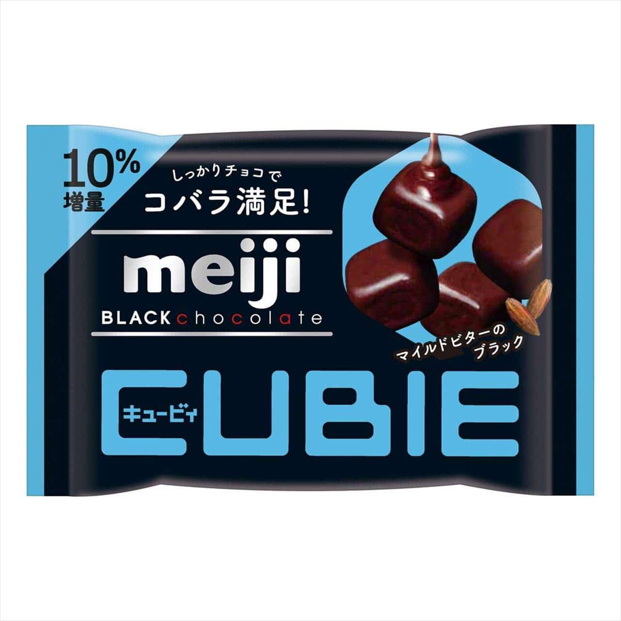 Meiji Cubie Black Chocolate